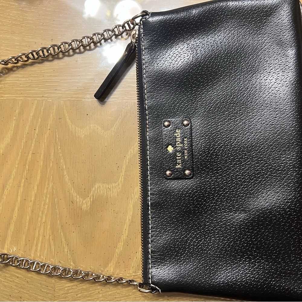 Kate Spade Black Leather Chain Bag